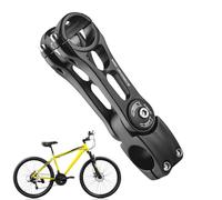 Genérico Adjustable Bicycle Stem | Aluminum Alloy 31.8mm XT-A822 3.18x9-14.5cm | Handlebar Riser Extension | Mountain Bike Angled Stem Height Adjustable Black Cycling Accessory