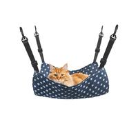 Genérico Adjustable Cat Hammock, Soft Hangable Bed Ferret, Kitten, Puppy, Color Blue Breathable Double-Sided Pet Swinging Bed Cozy and Comfortable for Mice, Hamsters