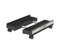 Genérico Adjustable Computer Tower Stand with Brake Wheels, CPU Cart, PP and Stainless Steel Construction, for Workplace, Home, E-Sports, Laptop, Printer, Monitor, Game Room