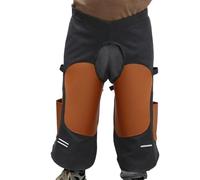 Generico Adjustable Farrier Apron | Heavy Duty Work Apron 139.7x66.04cm Black Fabric Artificial Leather Pearl Cotton | Protective Horseshoeing Ápron with Knee Pads and Adjustable Straps