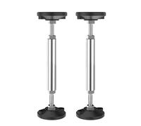 Genérico Adjustable Furniture Legs, Stainless Steel Support Poles, Under Cabinet Pole, 24-37,28-42,38-52cm Sturdy Design, 2-Pack, Ideal para gabinetes y muebles en casa