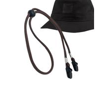 Genérico Adjustable Hat Strap - Adjustable Lightweight Hat Clips with 80cm Long Strap,Polyester Chin Cord with Double Layer Buckle for Climbing