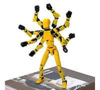 Genérico Adjustable Joints Movable Toy Figures For Desktop Decor For Desk, Dining Table | Character Action Figures - Robotic Full Body Cartoon Character Figure |