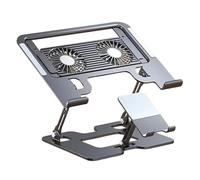 Genérico Adjustable Laptop Stand Desk Use, Five-Level Height Lift, Cooling Mount with Tablet Phone Support - Office Bedroom Home Study Classroom Meetings