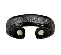 Genérico Adjustable Magnetic Ring - Elegant Alloy Finger Accessory for Women | Polished Metal Design with Comfortable Fit, Open Band Fashion Jewelry, Everyday Ring for Sleeping Commuting Travel Party