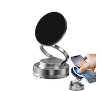 Generico Adjustable Phone Holder Car, Magnetic Suction Cup Mount, Space-Saving Smartphone Stand (2.36x1.18x4.72 inches), Auto Accessory for Hands Off Navigation, Silver