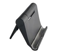 Genérico Adjustable Phone Holder, Foldable Tripod Stand, 4x3 Inches Desk Base with Non Slip Grip, Multi Angle Support, Compact Organizer with Sturdy Build, Tech Accessory for Home Office and Kitchen