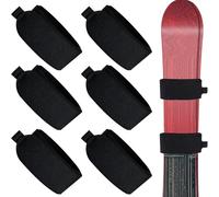 Genérico Adjustable Skiing Accessory Straps - 6 Pack Cushioned Ski Holders, Anti-Scratch Protective Wraps, Easy Transport Carry Solution, Enhance Gear Longevity, Outdoor Sports Supply