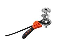 Genérico Adjustable Strap Wrench, Flexible Belt Spanner, 6.3x1.57 Inches Hand Tool with Firm Grip, Rubber Maintenance Wrench, Pipe Turner with Non Slip Design, Plumbing Tool for Home Repair