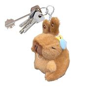 Genérico Adorable Capybara Accessory - Plush Animal Keychain for Bag Decoration | Soft Plush with Compact Hanging Design, Men Boys Girls Style, Youth Teens Appeal, Family Travel Companion