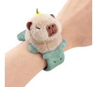 Genérico Adorable Capybara Bracelet - Plush Slap Wristband ¦ 20cm Soft Toy with Wing Pull, Plush Band For Wrist Decor, Plushy Bracelet, Capybara Pull Wings with Interactive Wristband Design