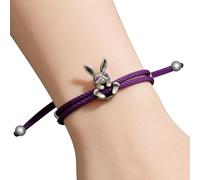 Genérico Adorable Charm Bracelet, Stylish Beaded Jewelry, Adjustable Fit with Bunny Feature, Lightweight Metal Accessory Jewelry, Fashion Bracelet with Holiday Design, Bunny Jewelries for Women Girls