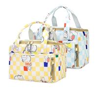 Genérico Adorable Food Container - Cute Tote Bags ¦ 23x13x20cm Pack Lunch with Smooth Zipper, Meal Box with Lightweight Design, Food Organizer, Snack Storage for Kids and Adults