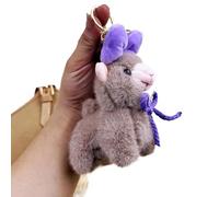 Genérico Adorable llavero de felpa de alpaca, lindo colgante de peluche en miniatura para bolsas, accesorio suave difuso para uso diario y regalos
