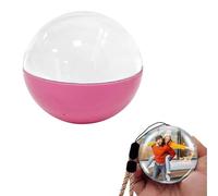 Genérico Adorno De Video De Recuerdo,Bola Navideña De Video,Lámpara De Bola De Memoria,Esfera De Cristal De 2.7" con WiFi,Personalizadas, Cumpleaños Aniversario,Rosado,WiFi