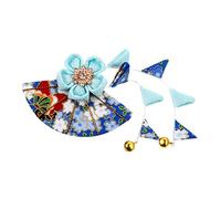 Genérico Adorno para Pelo Kimono Japonés con Borlas Clip de Tela Duradero Accesorio para Mujer para Peinados Geisha y Yukata