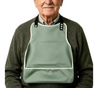 Genérico Adult Bibs for Eating, Reusable Waterproof Washable Crumb Catcher, Cloth ing P rotector Seniors Bibs, for Home Restaurant Hospital Outdoor Special Needs