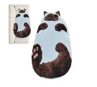 Genérico Adult Cat Sleeping Bag - Plush Cat Shaped Bed, Soft Mattress Design | Nap Sack, Comfortable Pet Lounger For Adult Cats Kittens Home Relaxation