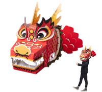 Genérico Adult Dragon Box Costume - Wearable Cardboard Dragon Toy