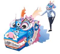 Genérico Adult Dragon Box Costume - Wearable Cardboard Dragon Toy | 3D DIY Traditional Dragonn Clothing Box Costume, Creative Kids Playset, Durable Cardboard Toy For Boys, Girls, And Adults