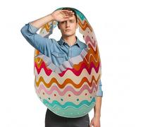 Genérico Adult Easter Egg Costume - Polyester Cosplay Role Play Outfit | Easter Egg Performance Outfit for Themed Party Stage Performance Holiday Gathering School Event Children