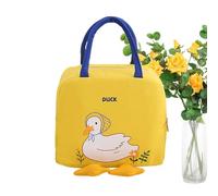 Genérico Adult lunchBox - lunchTote Bag With Cute Duck Cartoon Pattern, Smooth Zipper lunchBag, Insulated Aluminum Foil Lining | For Students Lunches Snacks Drinks Canvas Carrier