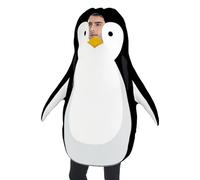 Genérico Adult Penguin Onesie Costume, Cartoon Animal Cosplay Pajamas Suit, Unisex Dress Up Outfit for Carnival Masquerade Party Performance Halloween Christmas Sleepwear Fun Home Lounge Wear Set