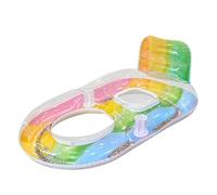 Genérico Adult Pool Float Inflatable Sun Lounger with Pillow Cup Holder PVC