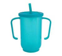 Genérico Adult Sippy Cup - Anti-Spill Easy Grasp With Handles | Dishwasher Safe Lightweight Shatterproof Sip Cup | For Limited Mobility Elderly Care Hot And Cold Beverages, Silicone Blue 400ml 120g
