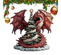 Genérico Adulto - Interactivo con Temática Navideña | De Madera De Dragón para Navidad,Destinado A Hombres Mujeres Niños Jóvenes Adolescentes Esposo Hijo Hija Amigos Compañeros De