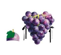 Genérico Adults Grape Costume - Gag Joke Fruit Outfit with Hat | Halloween Grape Costume for Women, Men, Elderly, Birthday, Stage Performance, Cosplay, Event, Gathering, Party Fun