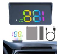 Genérico Advanced HUD Projector - Dashboard Device for Car | ABS Construction with GPS Speedometer, Mode KM mph, Compass Altimeter Clock Trip Alarm, Universal Vehicle Truck Cart Golf Driving