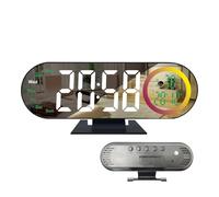 Genérico Aesthetic Desk Clock - Compact Table Clock, 18.5x9.5cm Digital Clocks with Snooze Design, Electronic Clocks Device, Home Supply Room Timepiece, Bedroom Alarm for Tabletop Use