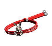 Genérico Aesthetic Jewelry - Bunny Hand Band for Ladies | Length Bangle with Pastel Hare Pendants & Lobster Claw Fasteners for Adults, Birthday, Holiday and Party Favors