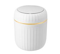 Genérico Aesthetic Mini Desk Bin - Desktop Small Bin, Office Bins for Workplace, Tabletop Trash Can with Sturdy Lid, Waste Basket, Paper Baskets Ideal for Desks Kids Rooms Workplace Bedside