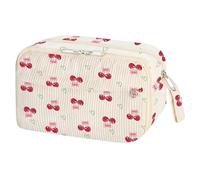 Genérico Aesthetic School Supplies - Portable Stationary Kit | School Pencil Case with Cute Design, Pencil Case for Students, Classroom Pen Bag, Zipper Pouch for College Class Teen Girls Travel