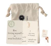 Genérico Affirmation Cards For Women - 16 Motivational Sweary Cards 8x5cm | Funny Encouragement & Positive Thinking Cårds For Mindfulness, Self-Improvement, And Daily Inspiration