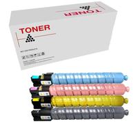Genérico Aficio MP-C4502 MP-C5502 TYPE5502E Pack 4 Toner Compatible con Ricoh Aficio 841683/841751, 841686/841754, 841685/841753, 841684/841752