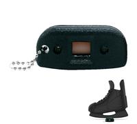 Generico Afilador de cuchillos para patines de hockey - 1 herramienta para afilar la hoja de los patines de hielo ajustable, afilador manual diamantado con llavero, de figura y