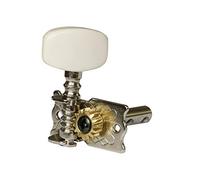 Generico Afinación para guitarra, llave para guitarra, afinador para guitarra clásica, tono plateado y beige para derecha, cómodo y práctico. Es bonito y fácil de usar.