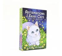 Genérico Afirmaciones de Las Cartas del Tarot Fairy Cats,Affirmations of The Fairy Cats Tarot Cards,Tarot Deck,Firend GameJuguetes de adivinación