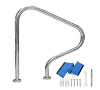 Genérico Agarraderas de Seguridad para natación con riel de Piscina de Acero Inoxidable para barandillas de rampa, pasamanos de Seguridad para Piscina de SPA fáciles de Montar para Entrada