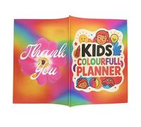 Genérico Agenda Diaria Para Niños - Agenda Infantil Colorida - Organizador Colorido para Clases, Tareas, Estudio, Hogar, Viajes y Familia