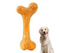 Genérico Aggressive Dog Chew Toys, Bone Shaped Beef Scent Durable Teething Toy for Strong Chewers Stress Relief Boredom Reduction Interactive Training Chew Toy for Puppies and Dogs Indoor Outdoor Use