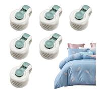 Genérico Agujas De Duoria, Clip Fijación Colchas, 6 Piezas Clips Edredón Acolchado para Sostener El Edredón, Fortificación con Un Bloqueo Seguro, Las Abrazaderas Evitan Deslizamiento