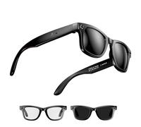 Genérico AI Smart Glasses, 800W Camera Glasses, Smart Glassess with Camera and Bluetooth, Bluetooth Sunglassess Built-in Speakers,Wireless Music & Call (Sunglasses)