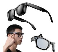Genérico AI Smart Glasses with Camera, 800W HD Camera Glasses with Music & Call Features, Cameras Glasses for Men with 144 Language & Accent, Anti-Blue Light & UV Protection (Sunglasses)