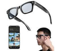 Genérico AI Smart Glasses with Camera, 800W HD Camera Glasses with Music & Call Features, Cameras Glasses for Men with 144 Language & Accent, Anti-Blue Light & UV Protection (Blue Light Protection)