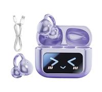 Genérico AI Translation Touchscreen Earbuds - 6cm Wireless Headphones, Noise Cancelling Clip Earphones with Screen | Fitness Commuter Travel Workout Gym Running Smart Audio Gadget