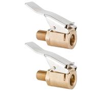 Genérico Air Chuck Quick Connect - Brass 5x1.8cm, Brass Tire Inflator, Heavy Duty Adapter | Secure Locking Design, Quick Connect Nozzle For Truck, SUV, Motorcycle, Bike, Trailer, RV, Car
